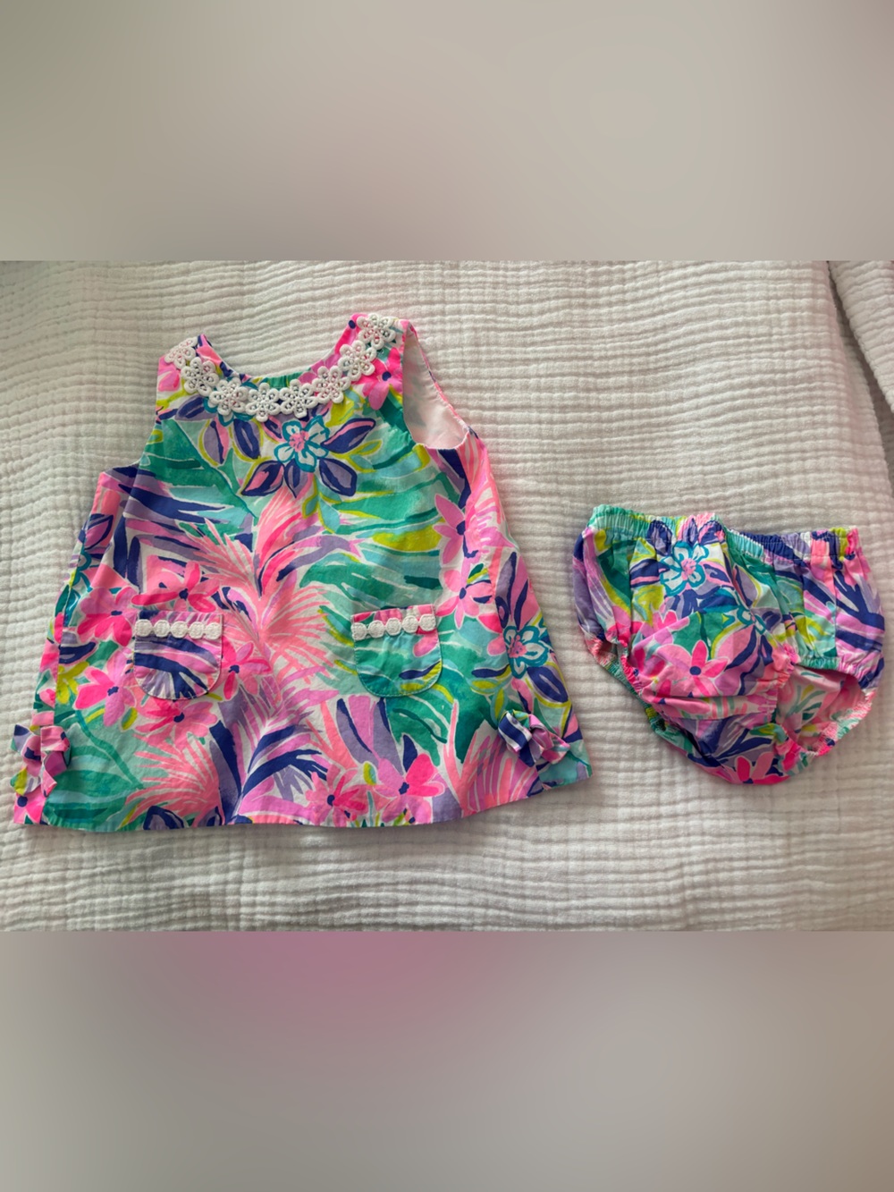 Lilly Pulitzer baby dress with bloomers 6-12 months